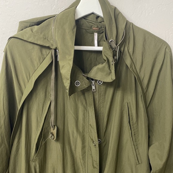 Free People wind swept jacket size small.Green and blue - Picture 11 of 15